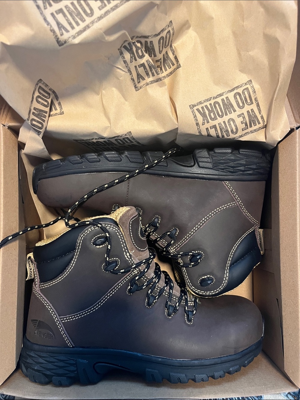 avenger steel toe work boot